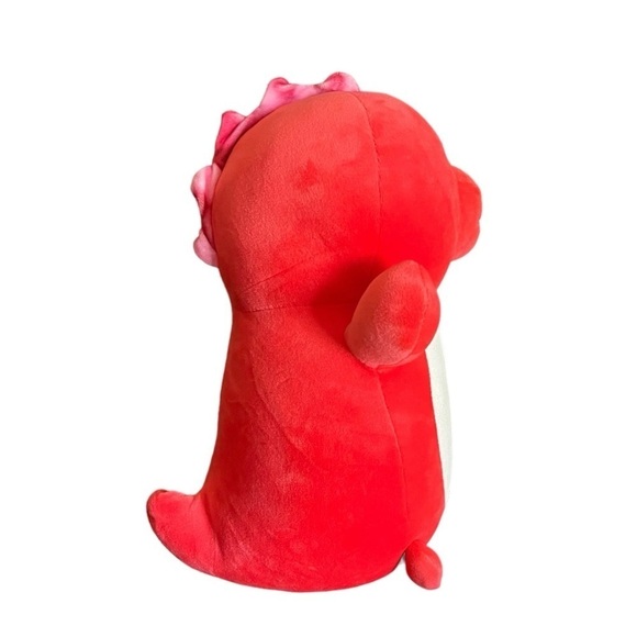 Squishmallows Hugmee Red Duster Plush 10" Stuffed Plush Toy Red Dino Valentines - Picture 5 of 8